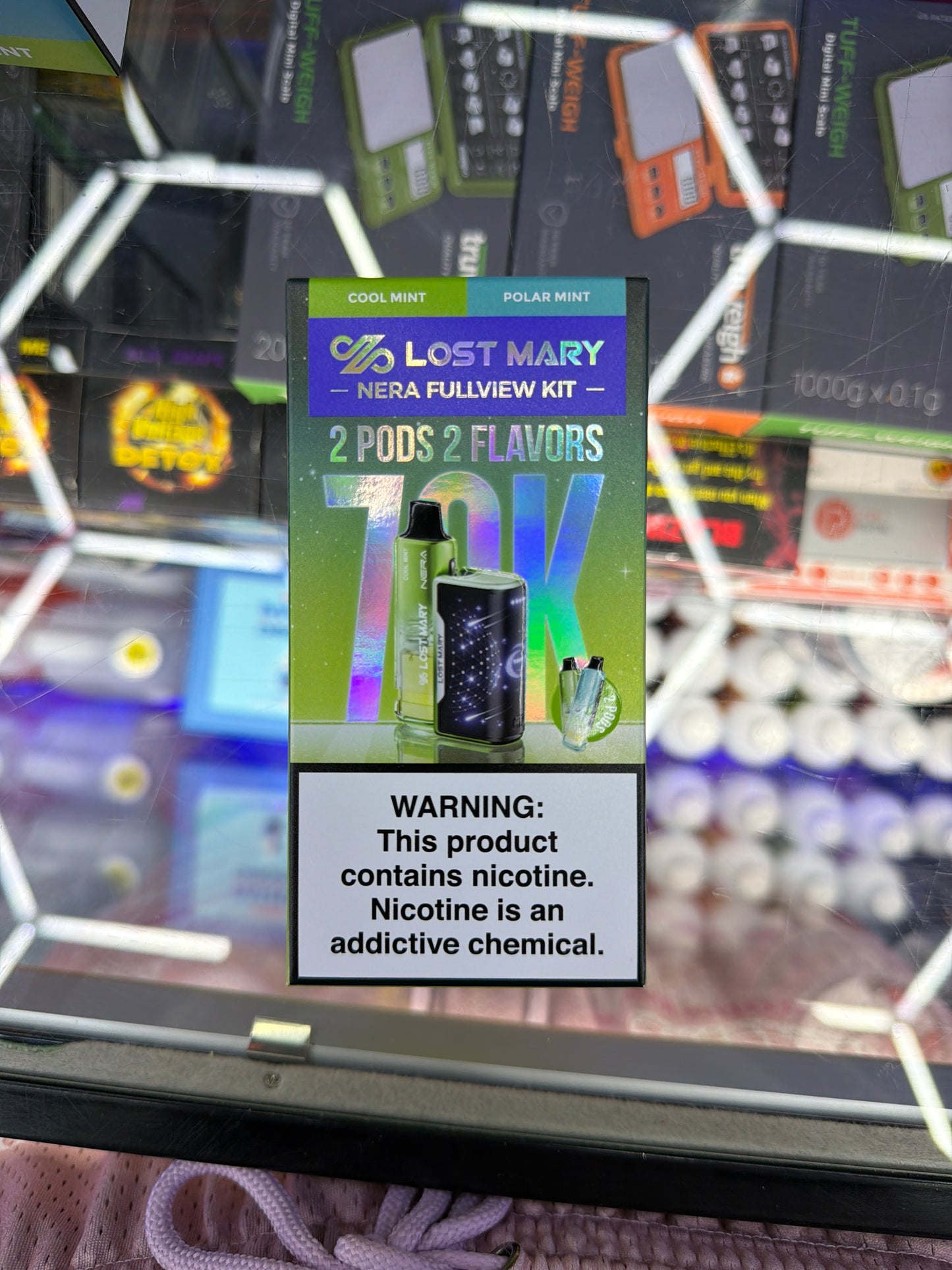 Lost Mary nera fullview kit 70k hits Cool mint / polar mint