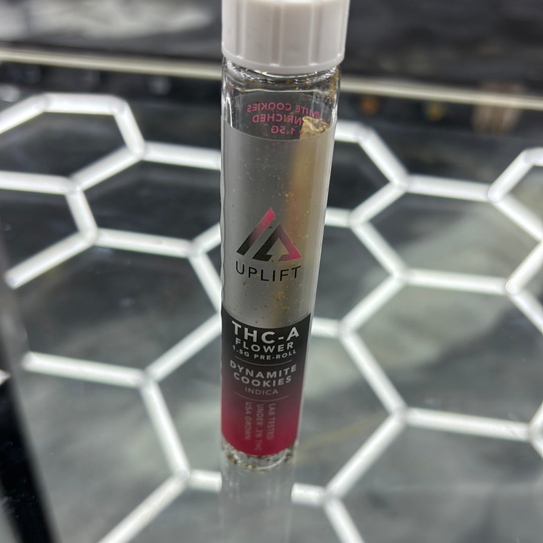 Uplift THCA, flower 1.5 pre-roll dynamite cookies, Indica