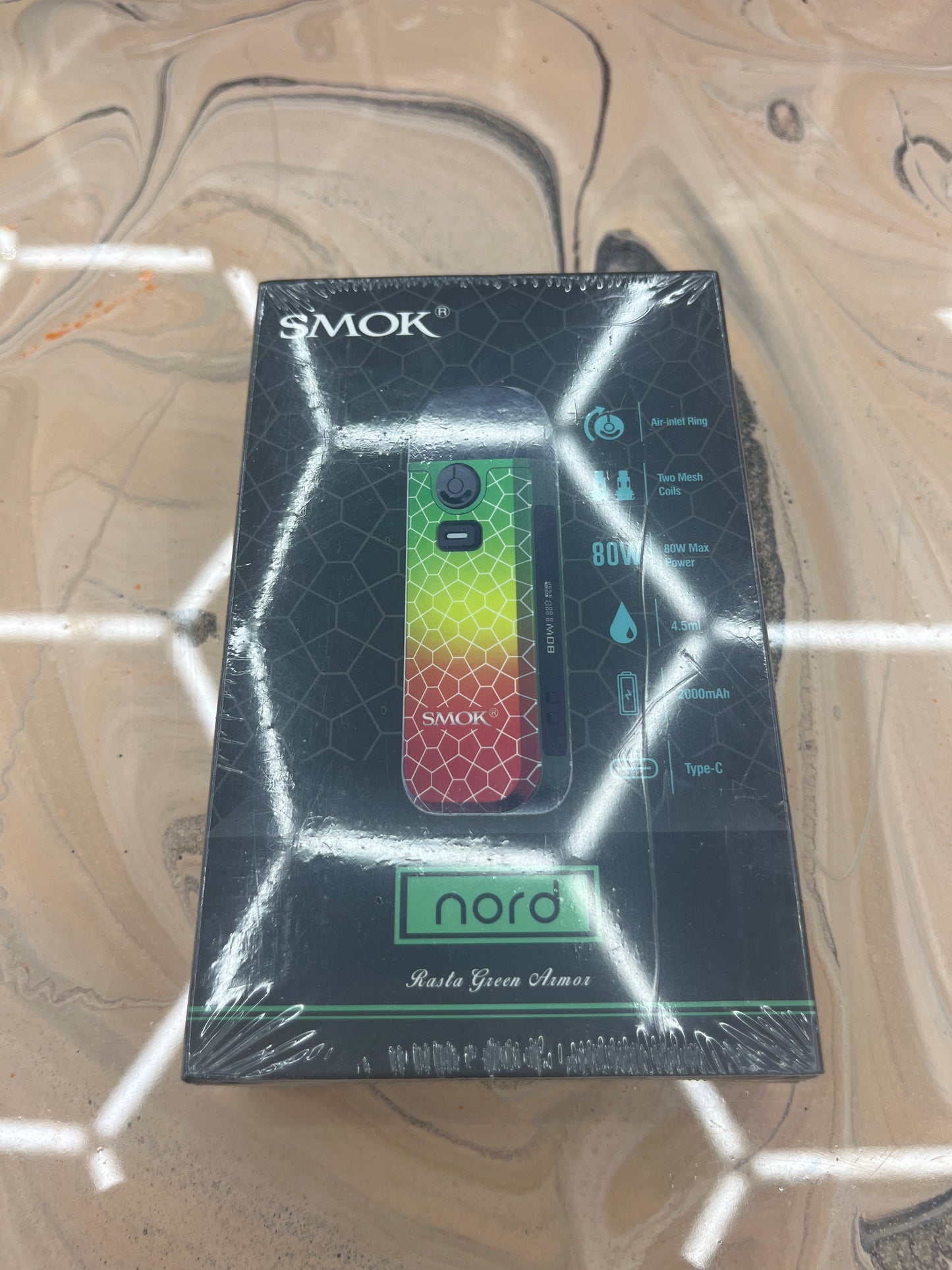 Smok Nord 4 (80W) Kit rasta green Armor