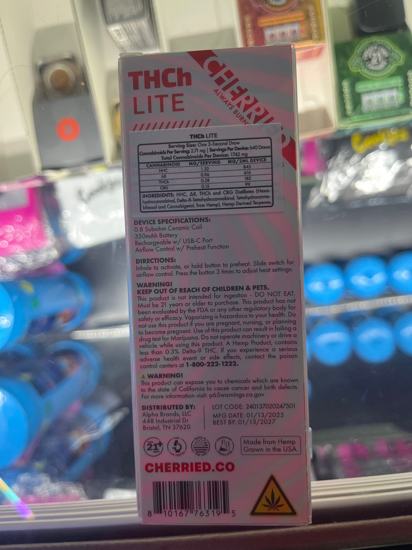 Cherried thcp lite 2g dispo apples and banana indica