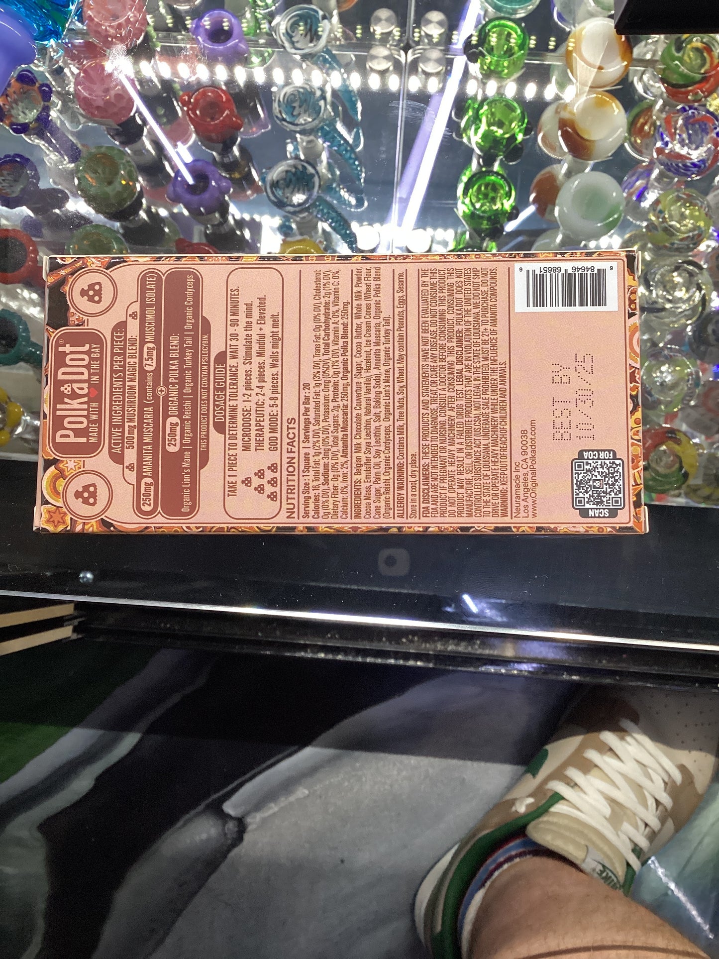 Polk a dot mushroom magic blend chocolate creamy hazelnut wafer 10,000mg 20 ct