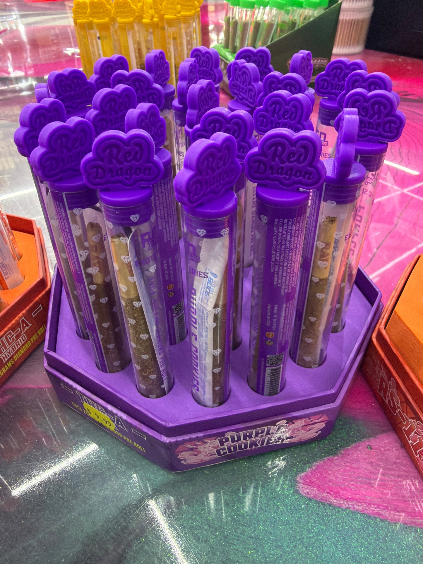 Red Dragon Exotic Series Preroll 2g purple cookies