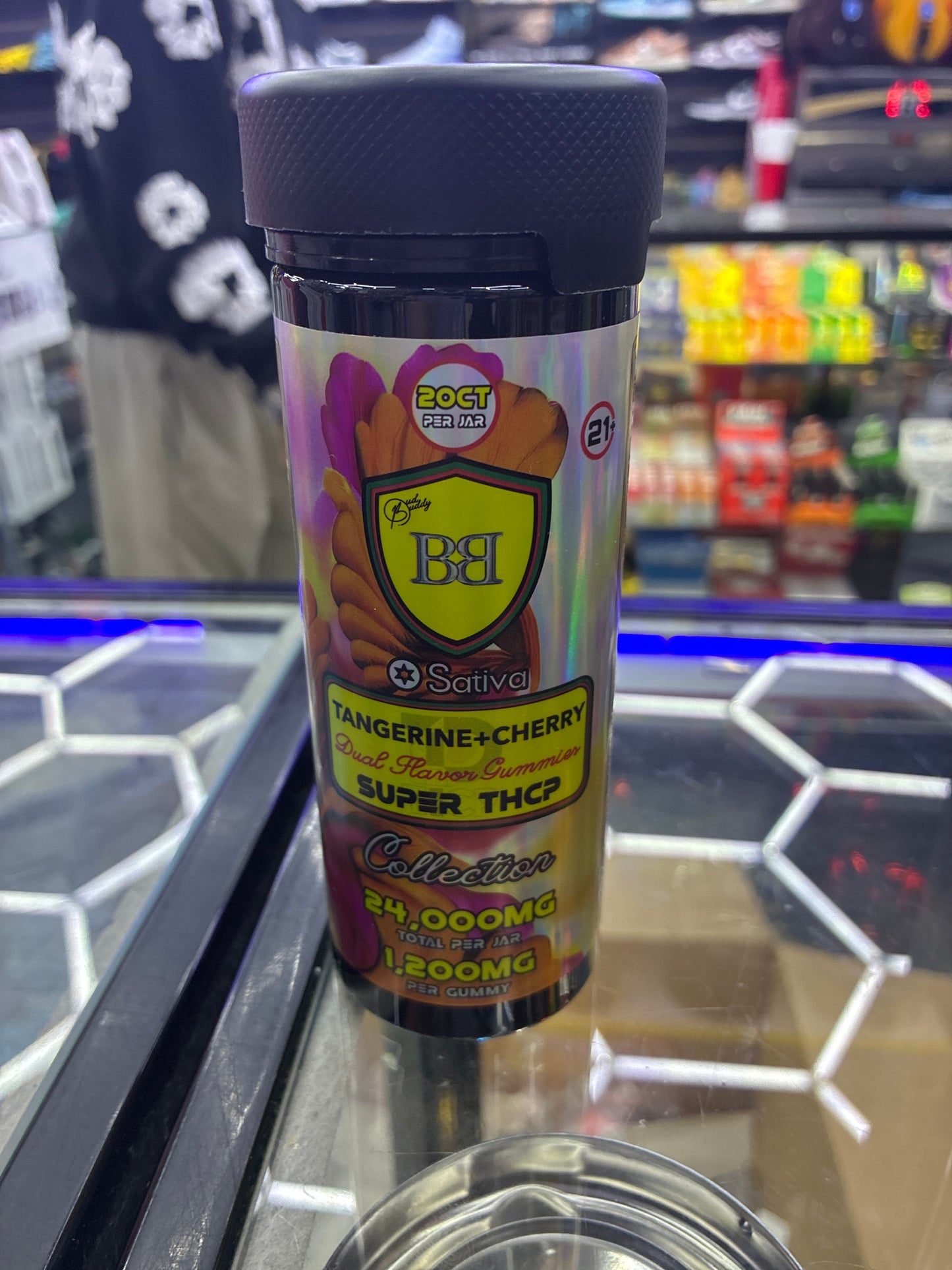 BB thca dual flavor gummies 1200mgx20ct tangerine cherry