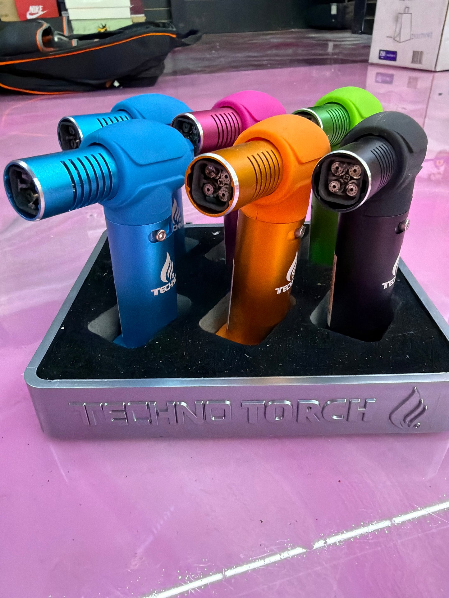 Techno Torch: SLANT TORCH LIGHTER | Single Flame Lighter | Model 19007