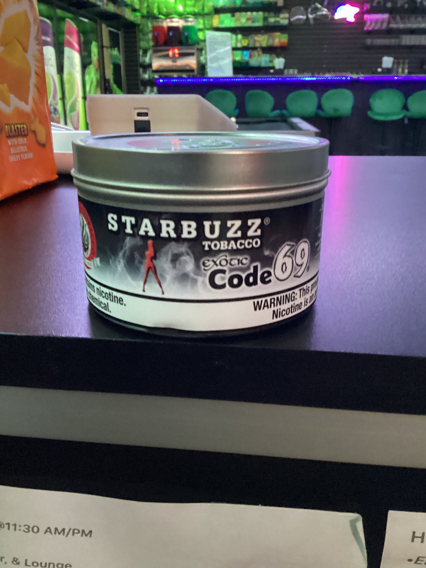 Starbuzz tobacco 100g exotic code 69