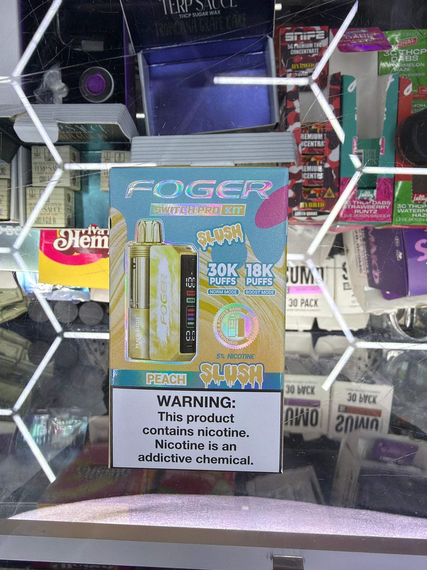 Fogger switch pod kit Peach Slush 30k