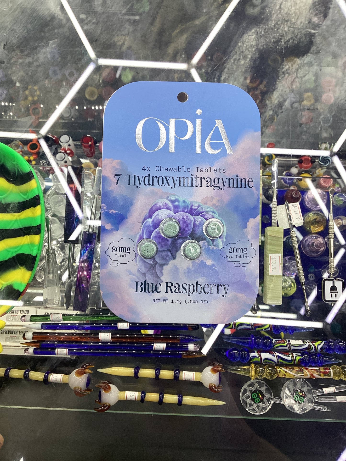 Opia blue raspberry 4pack 20mg