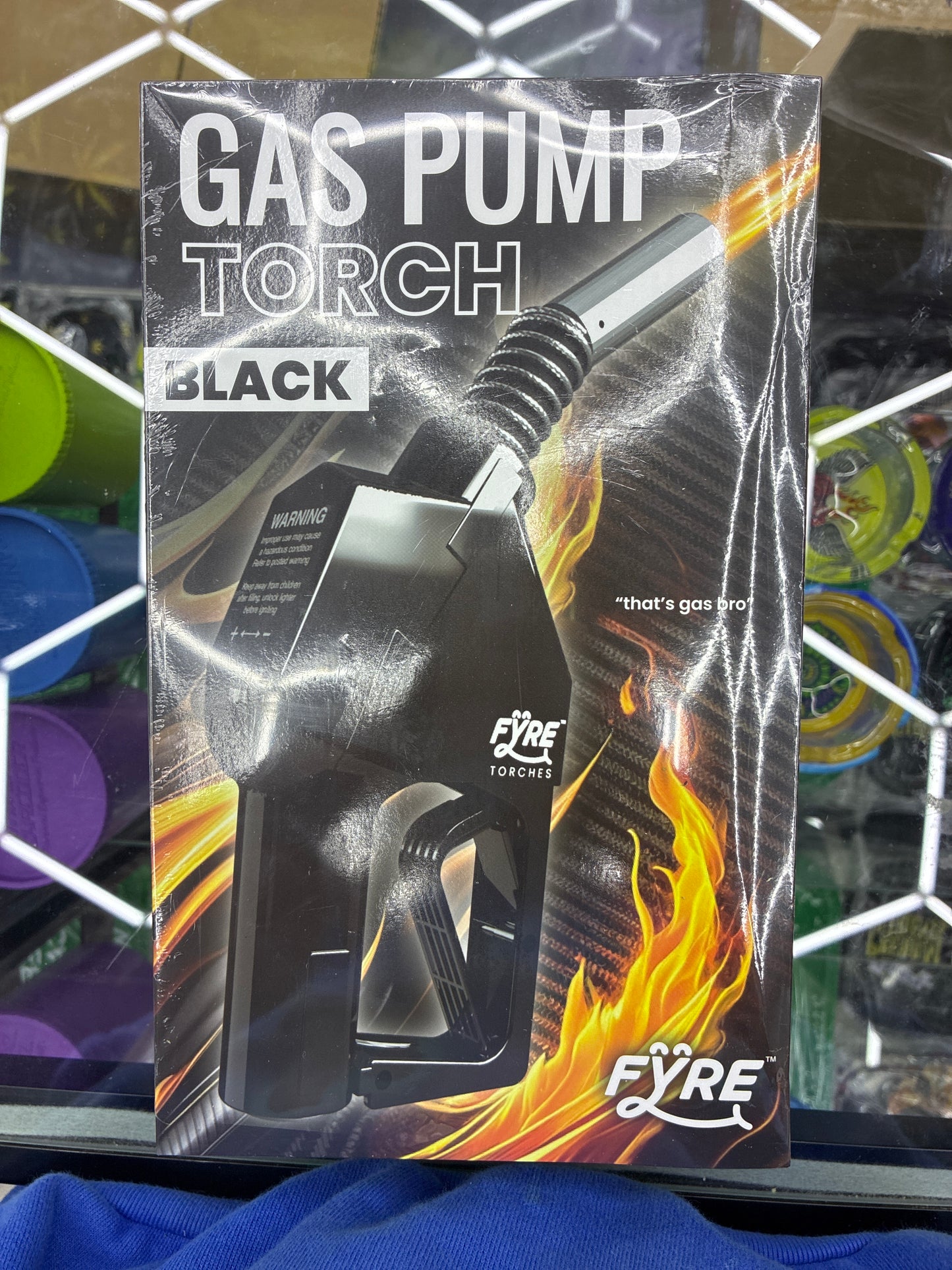 Gas pump torch black