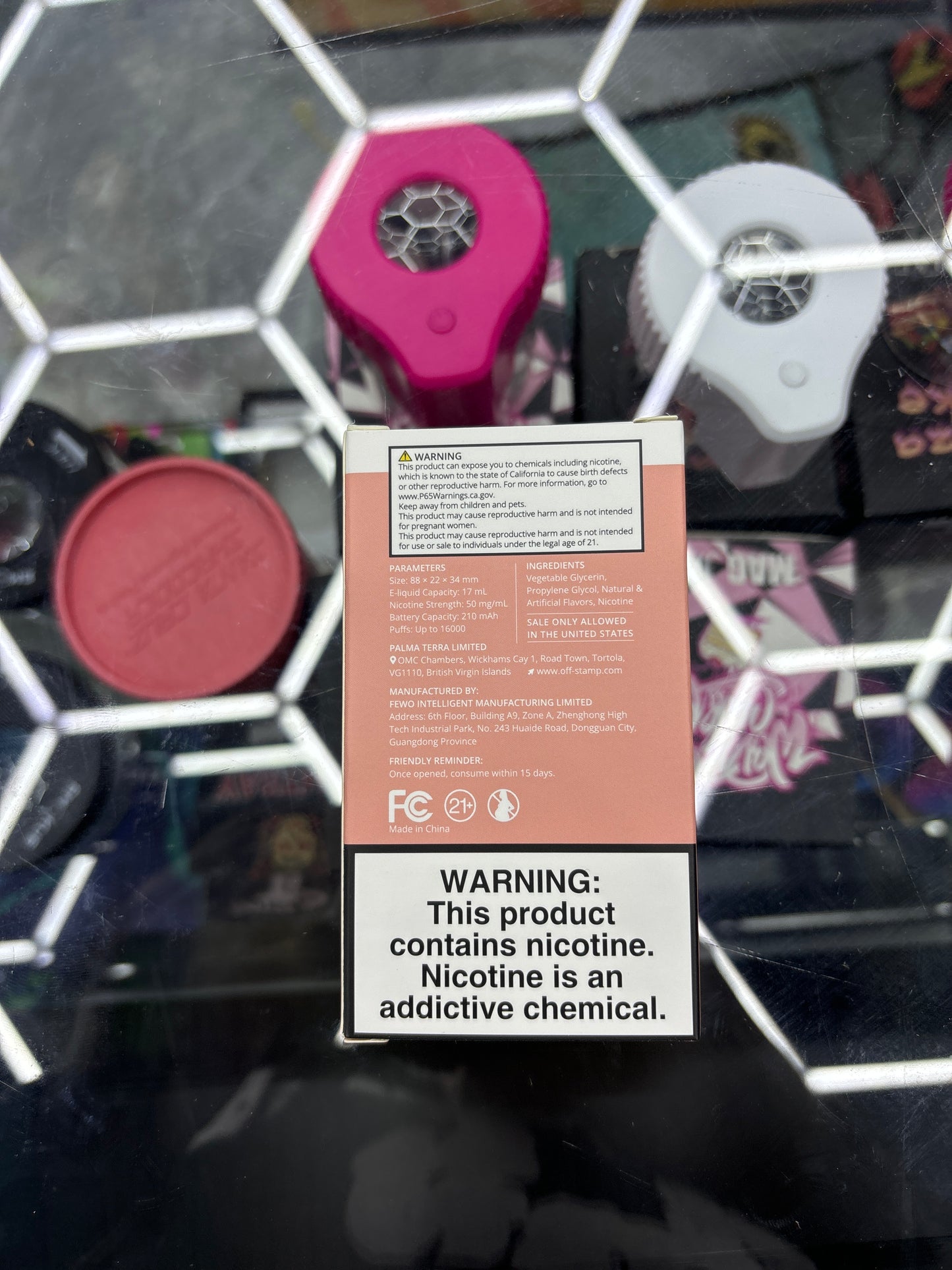 Off stamp pod strawmelon peach ice 16k puffs