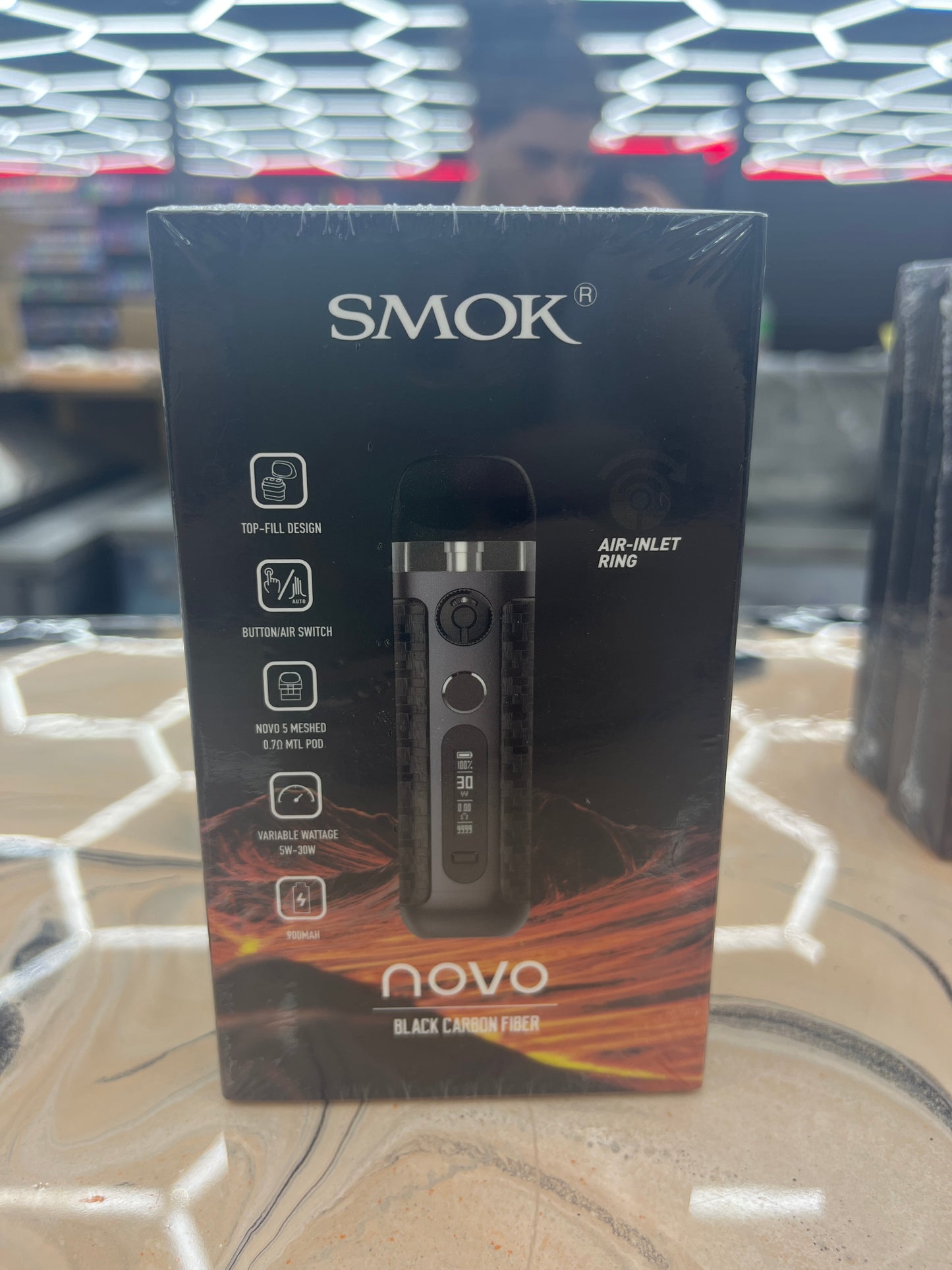 Smok Novo 5 7-color black cobra fiber
