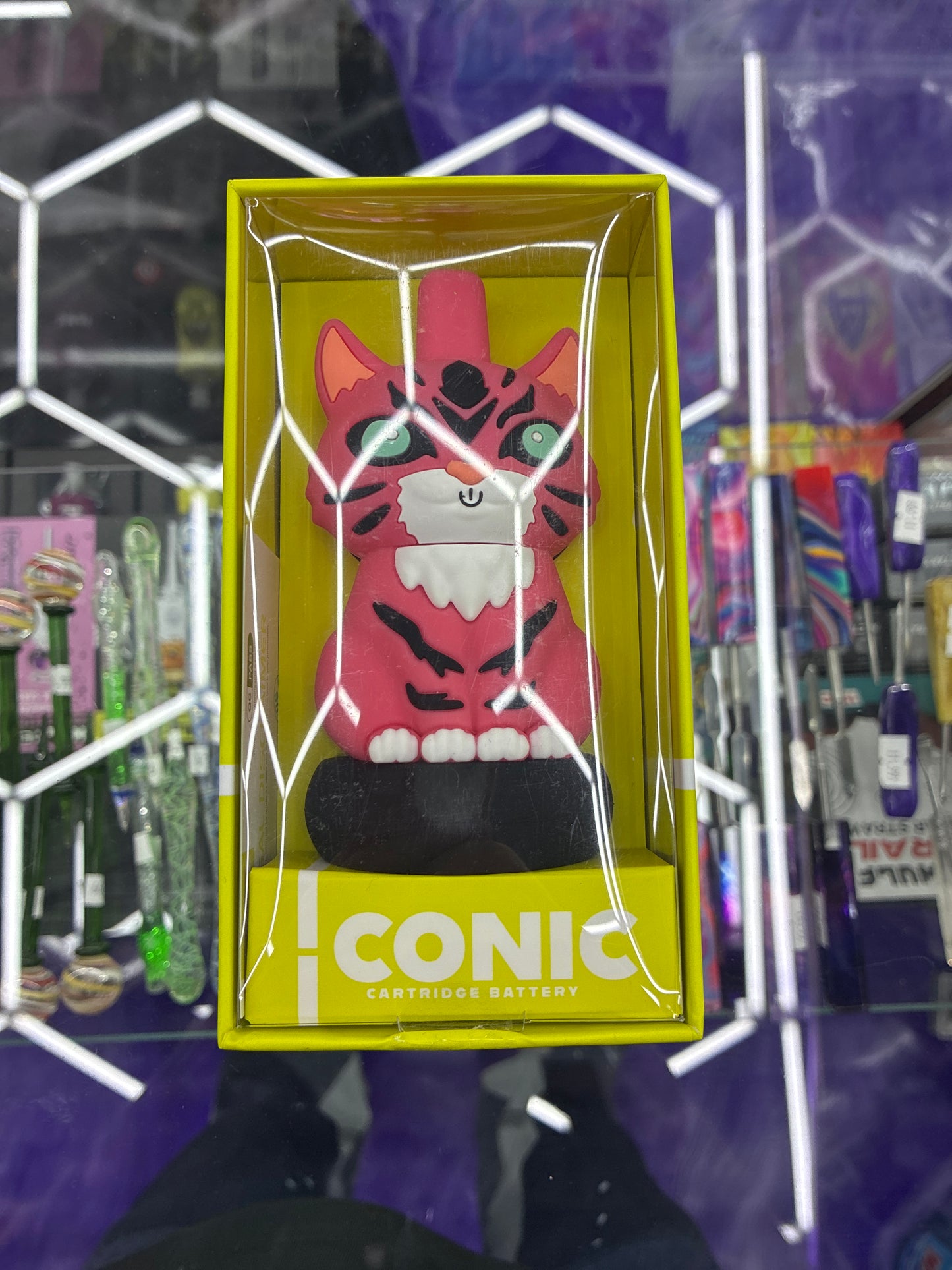 Iconic battery cat pink