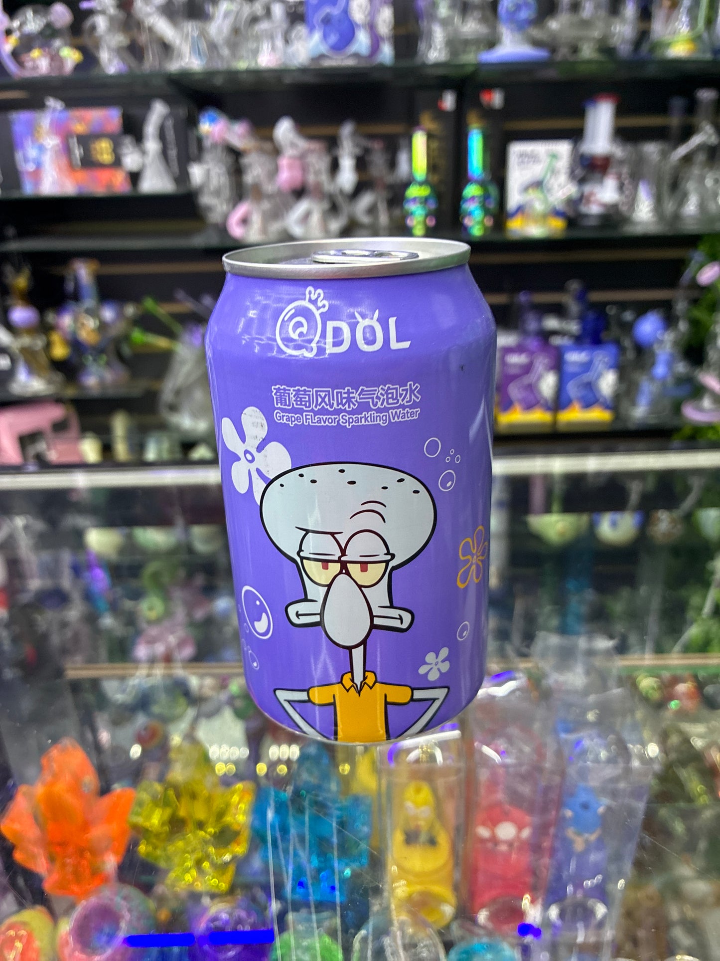 Qdol grape flavor sparkling water