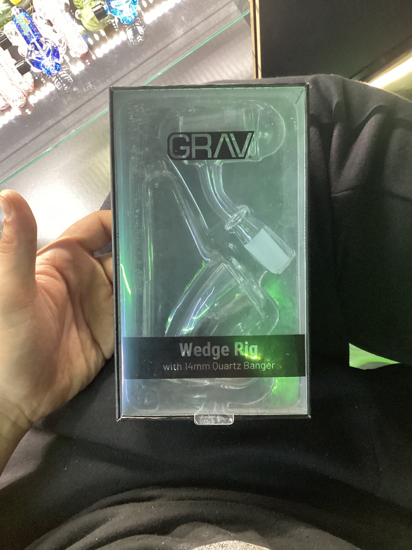 Grav wedge rig w 14mm quartz banger