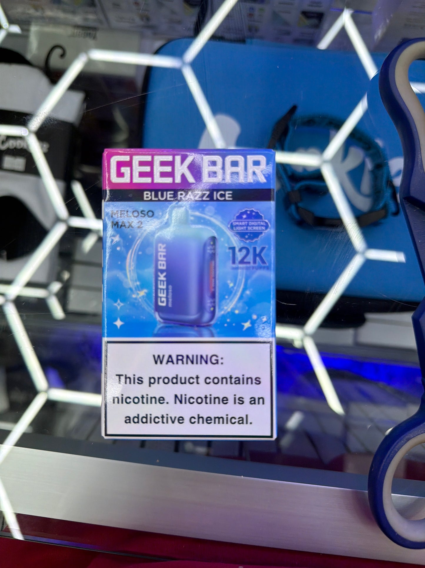 GeekBar Meloso Max 2 12k hits blue razz ice