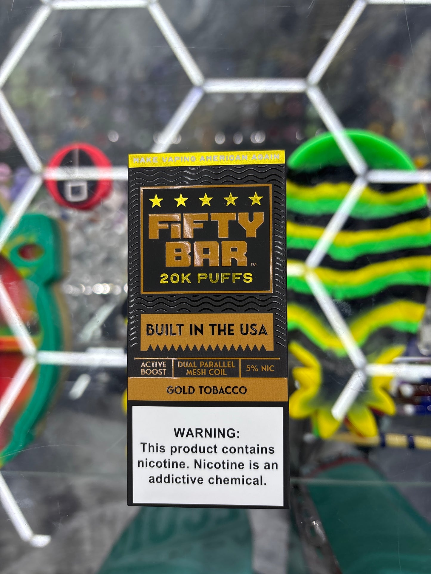 Fifty bar 20K puff gold tobacco