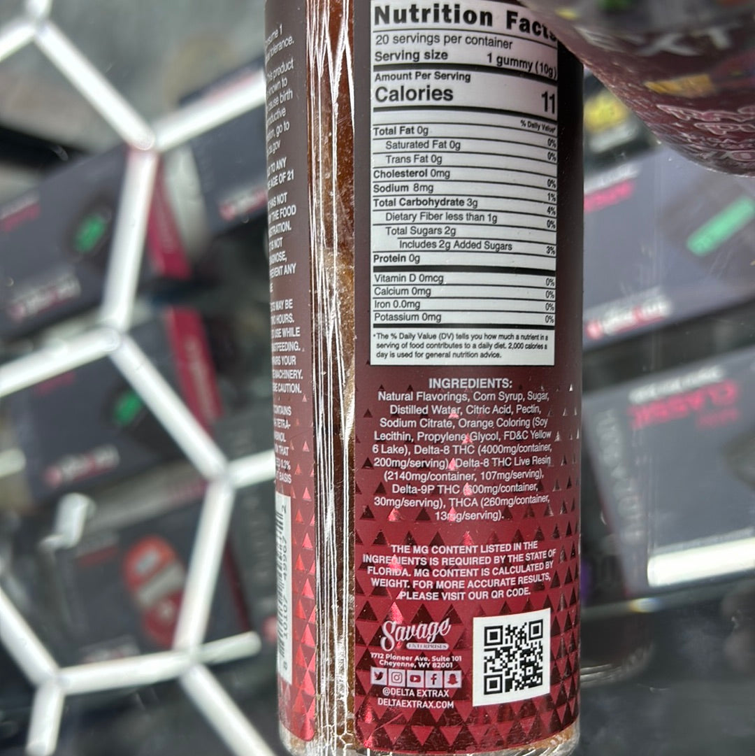 Extrax passion punch, 7000MG 20 gummy’s