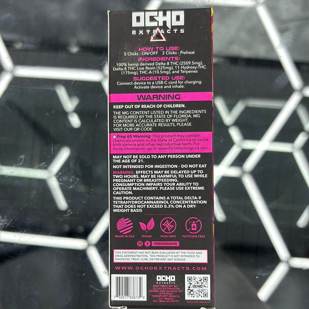 Ocho extracts Alter ego jealousy, hybrid live resin