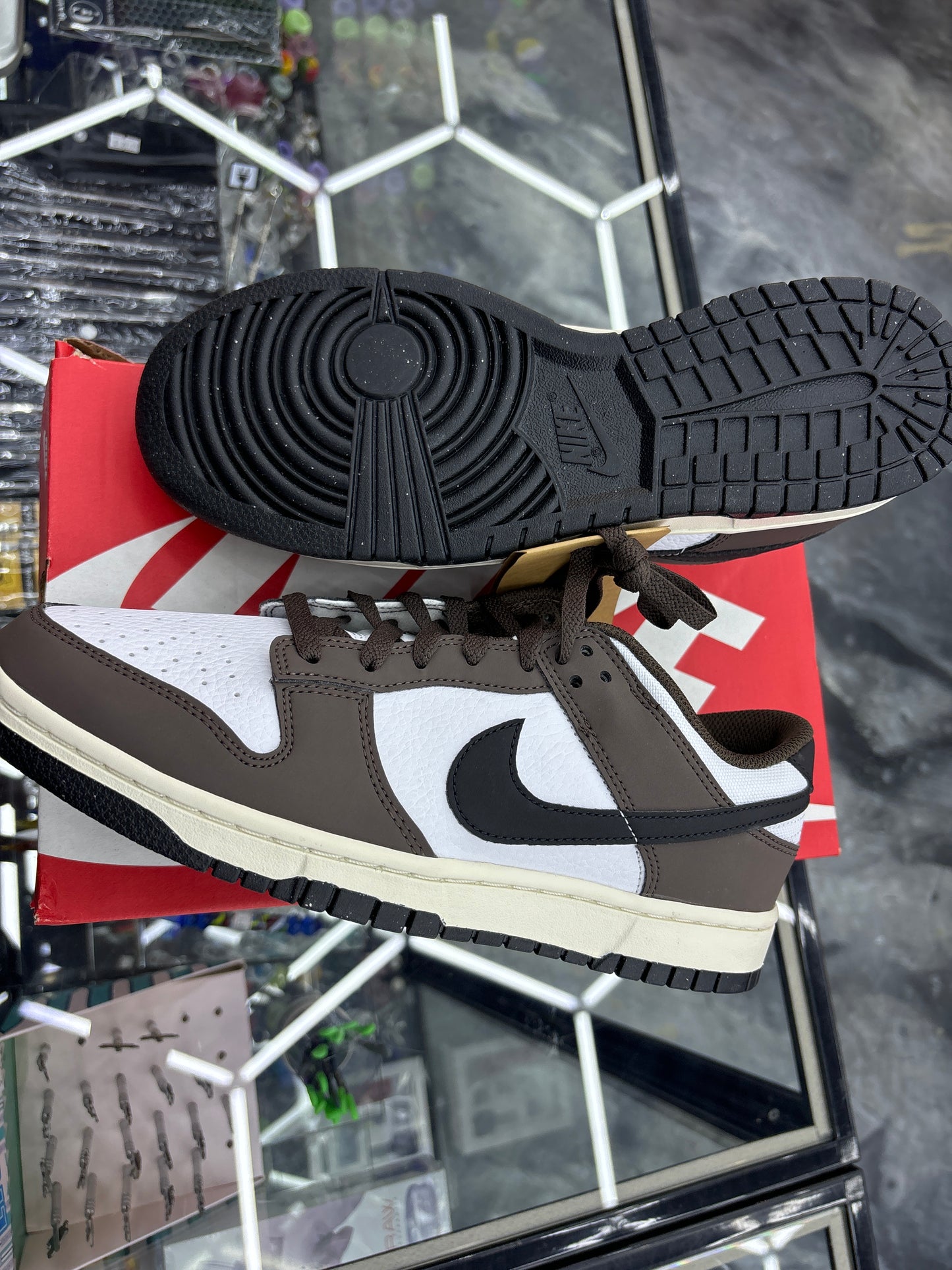 Nike dunk low retro nn barbecue brown/black white sail 9m
