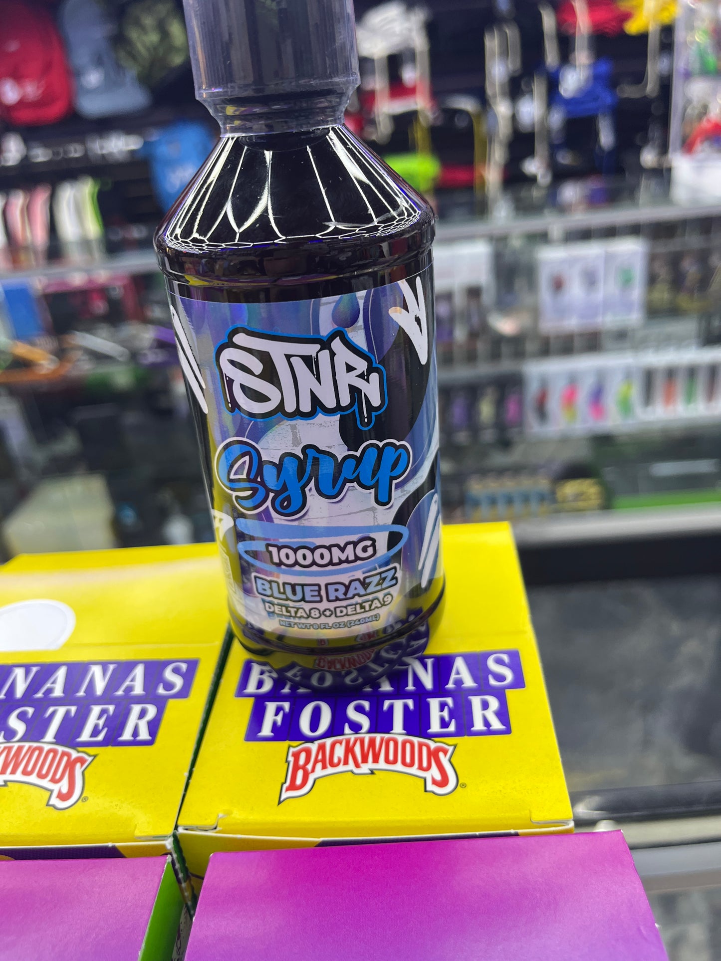 Stnr syrup 1000 mg blue razz