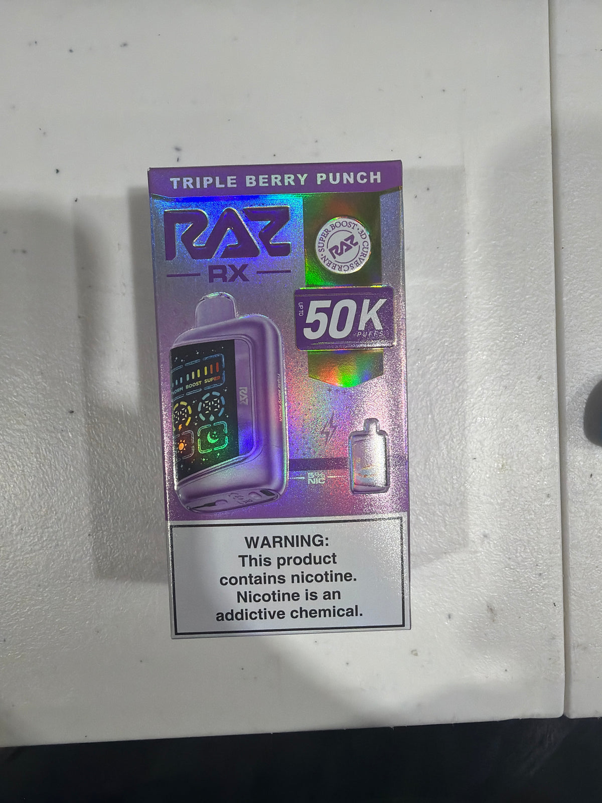 Raz Rx 50k Puffs triple berry punch