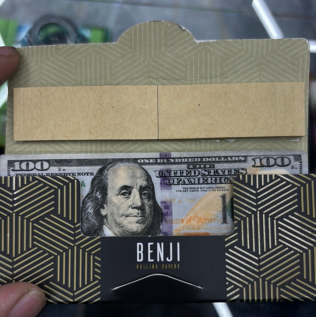 Benji $100 bill rolling papers