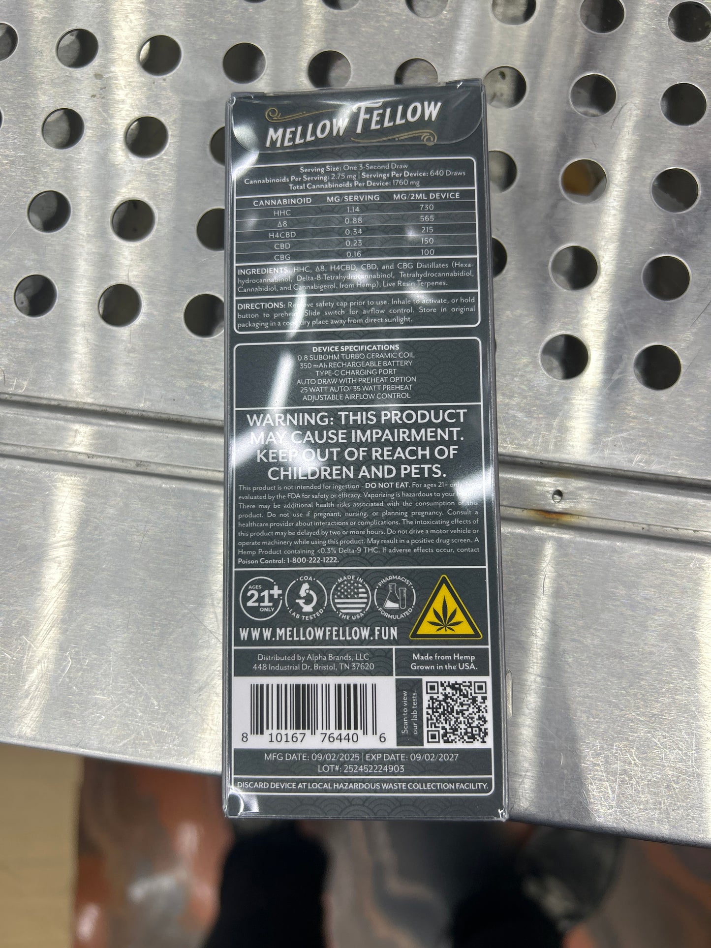 Mellow fellow gods gift, Bahama live resin indica