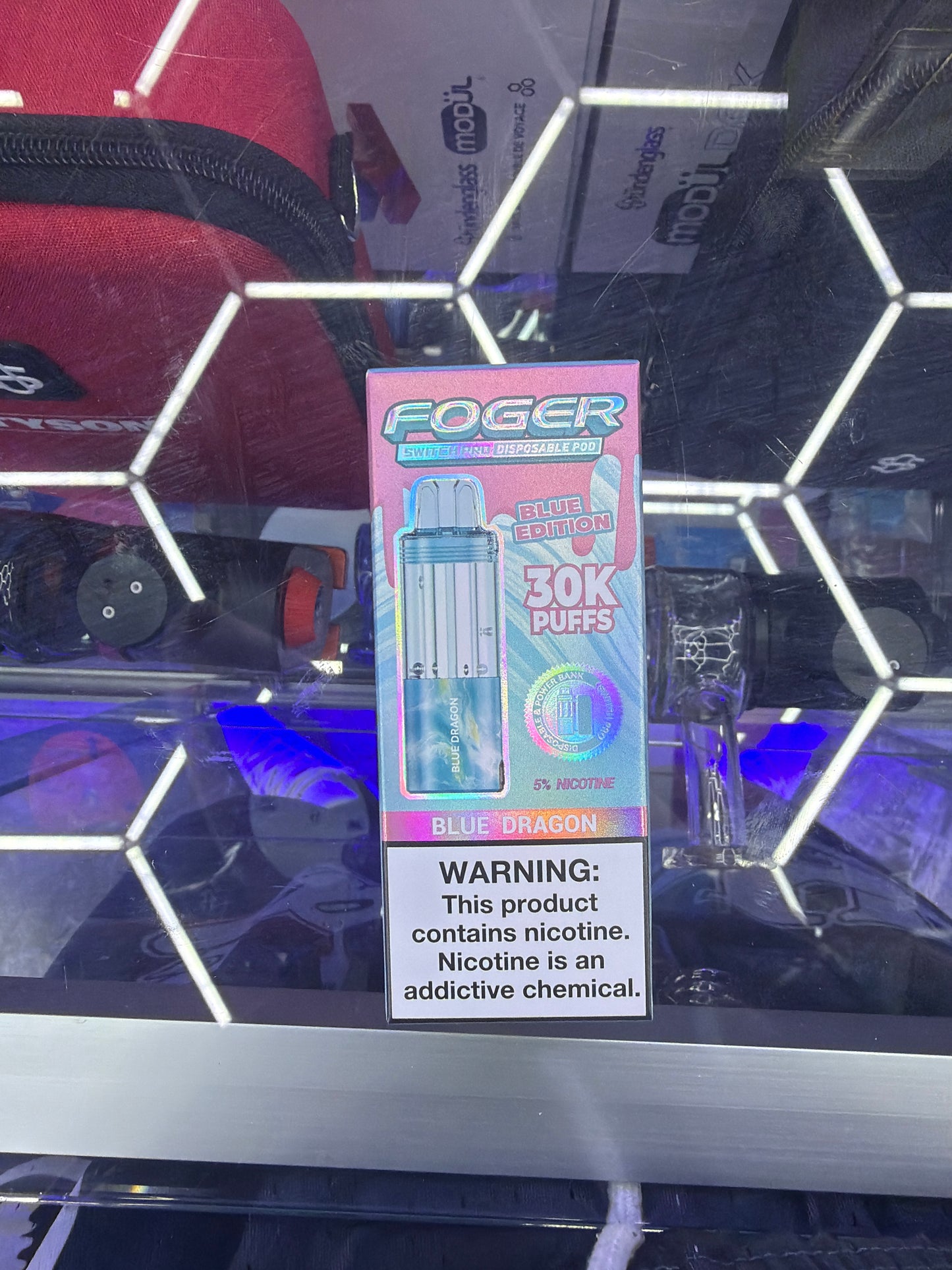 Fogger switch pro disposable pod 30k puffs blue dragon