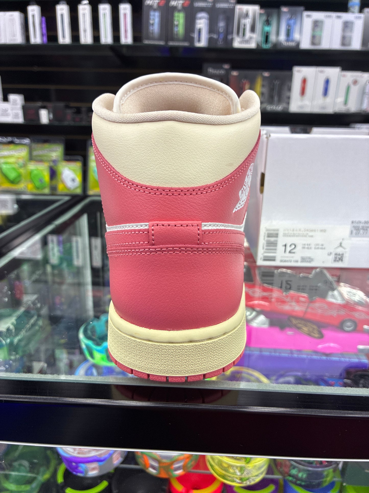 Wmns air jordan 1 mid pink salt guava size 12