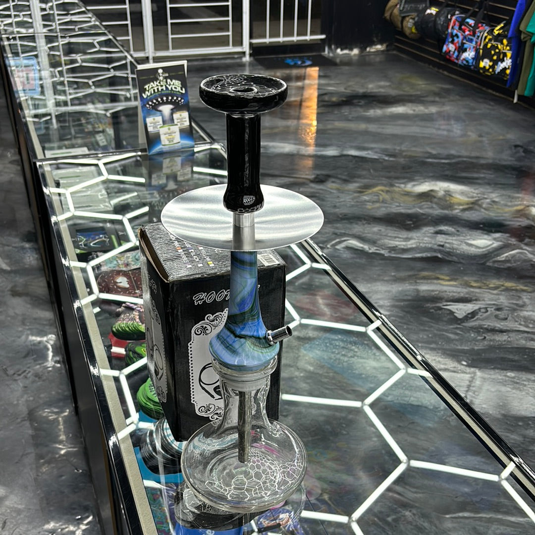 Hookah blue and silver mixture design