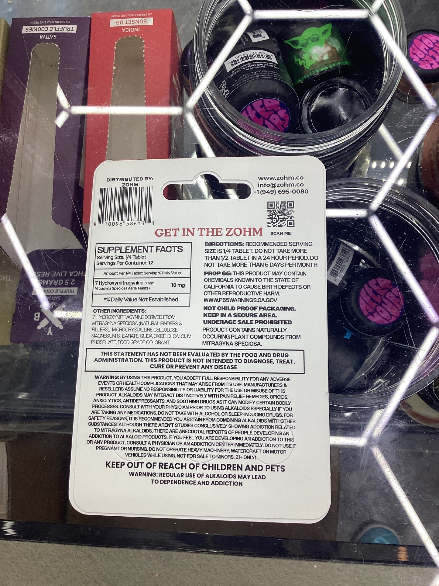 Zohm 7-hydroxy Extra strength cherry limeade 40mg tablets 3