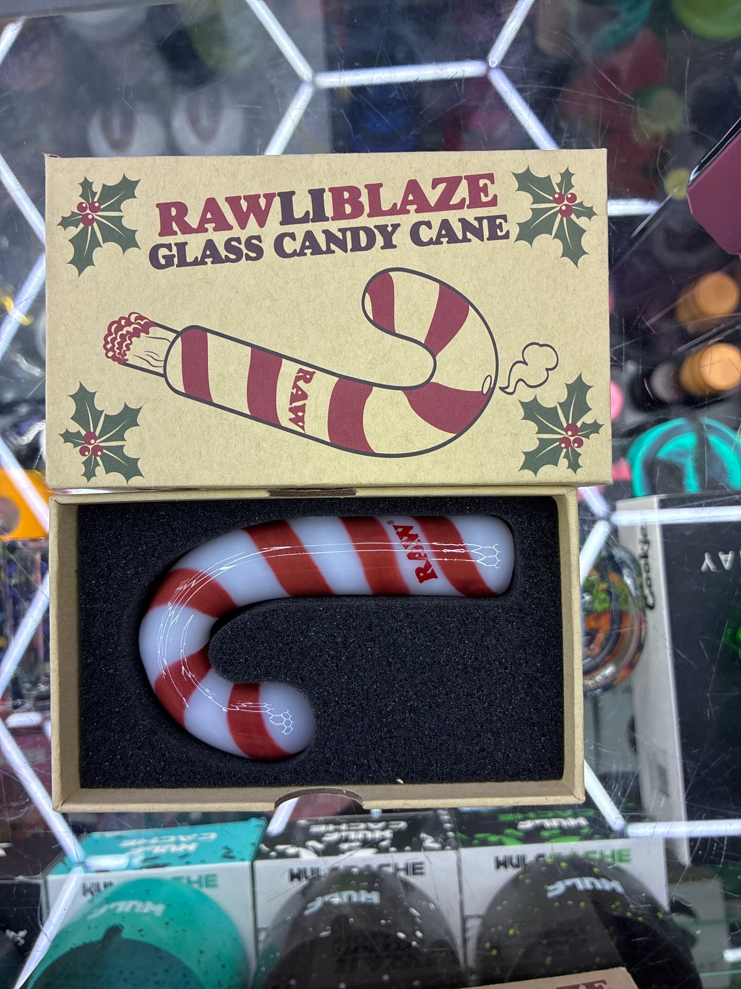 RAWLIBLAZE GLASS CANDY CANE