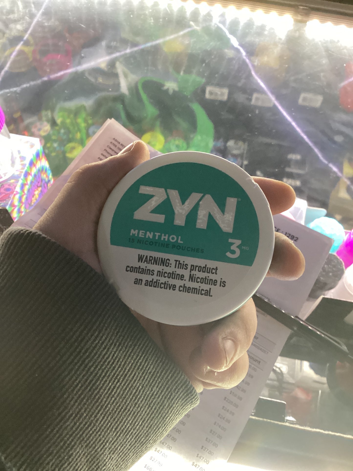 Zyn menthol 3mg nicotine pouches