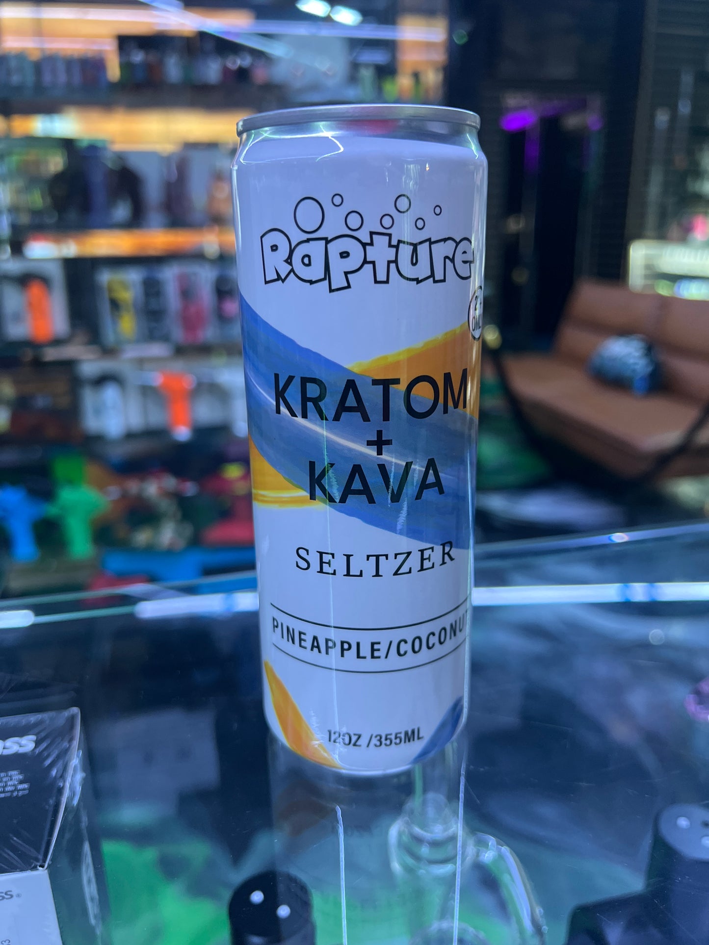 Rapture Kratom+Kava seltzer pineapple coconut 12oz