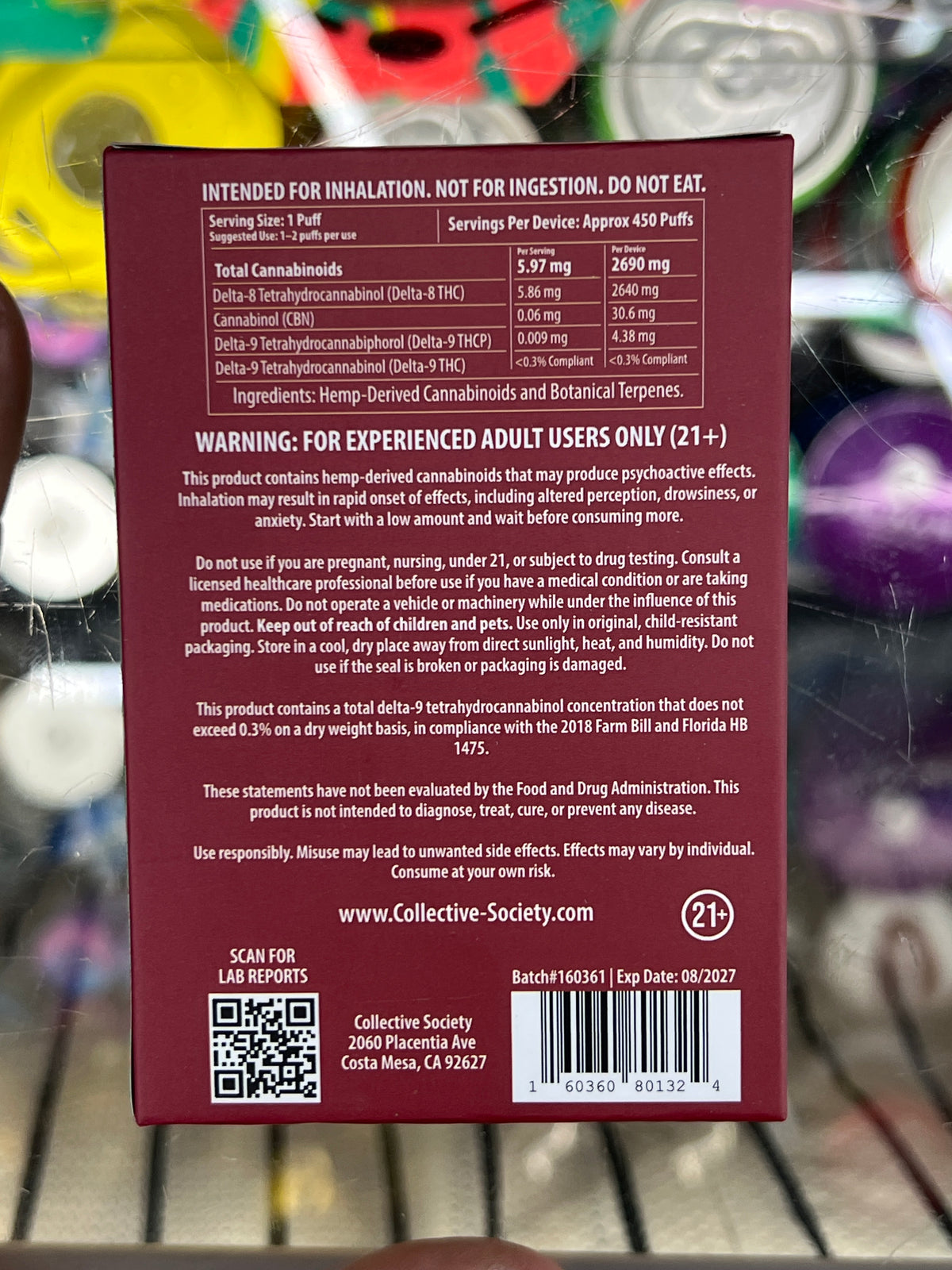Doughlicious disposable vape thc-a blend 3ml watermelon kush indica