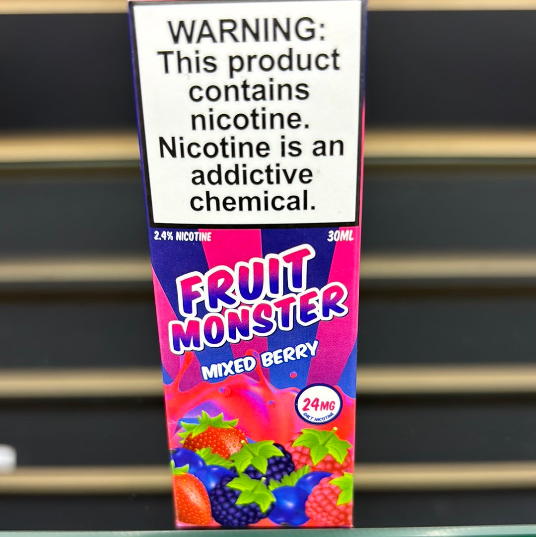 Fruit, monster, mixed berry, 24 MG salt Nic