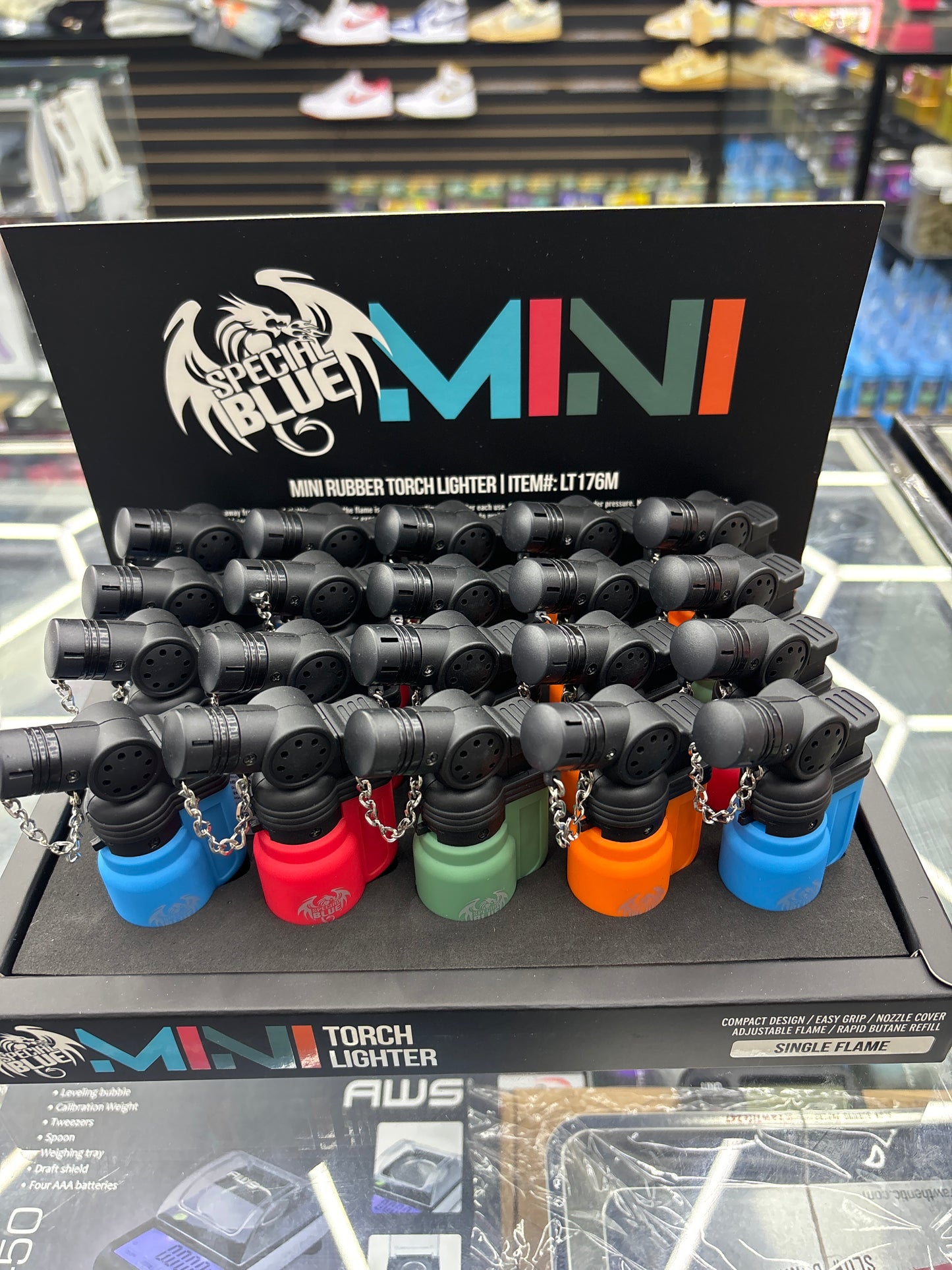 Special blue, single flame torch