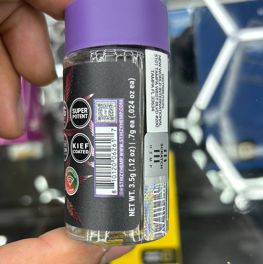 Stizzy 40s stizzy blend watermelon Z Indica 1000mg five count pre-roll live resin