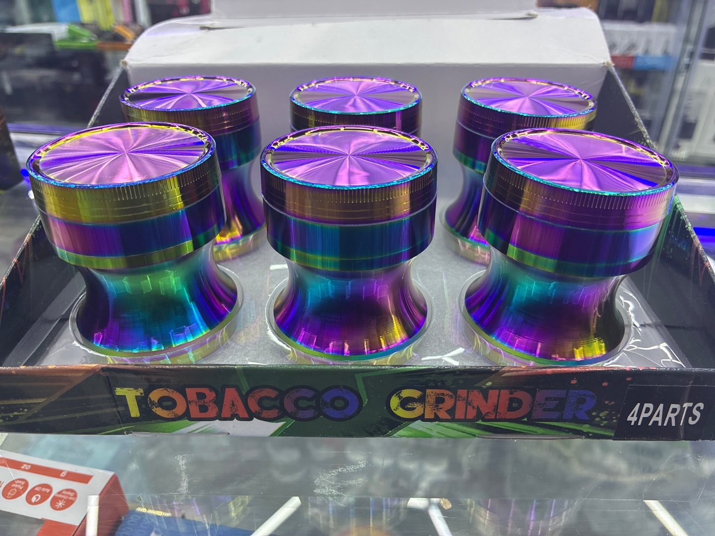 Rainbow tobacco grinder