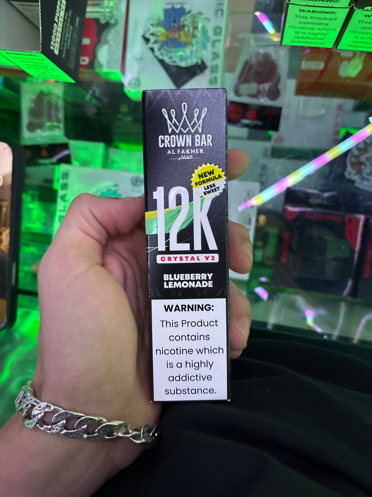 Al Fakher Crystal V2 Crown Bar Blueberry lemonade