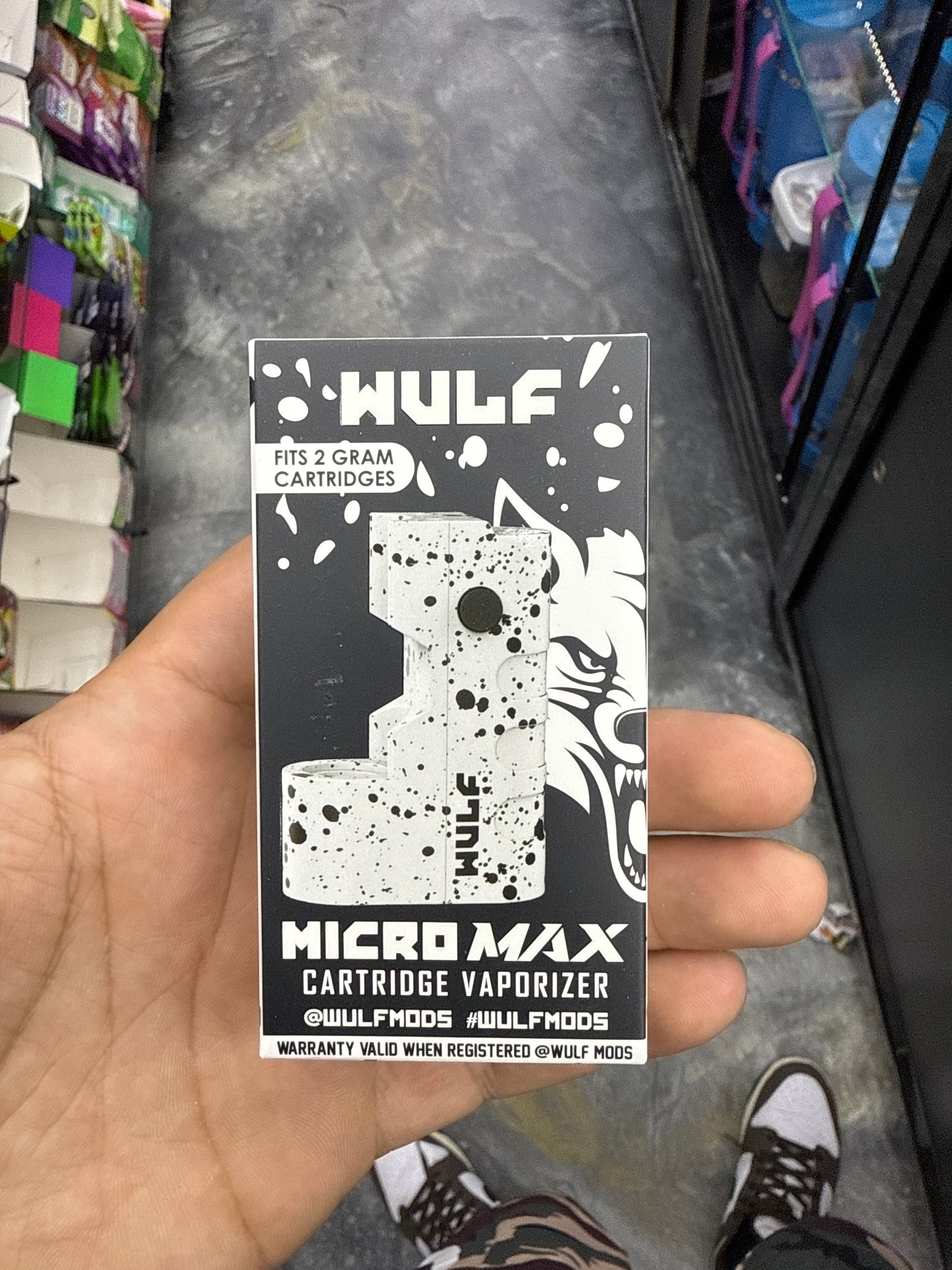 Wulf micro wax cartridge, vaporizer battery