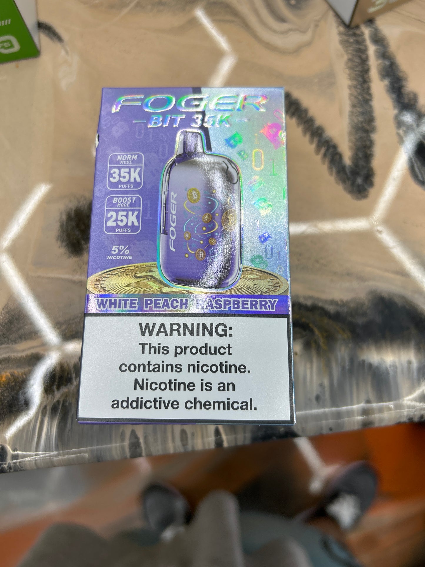 Fogger bit 35k white peach raspberry