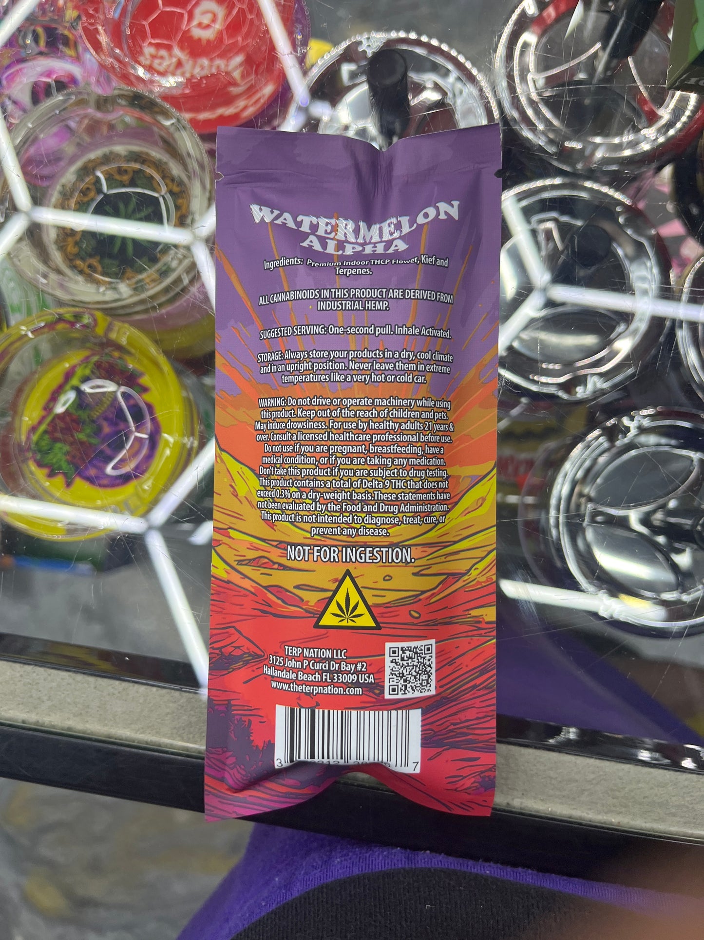 Smak’d thcp moonrock preroll 2ct watermelon alpha hybrid