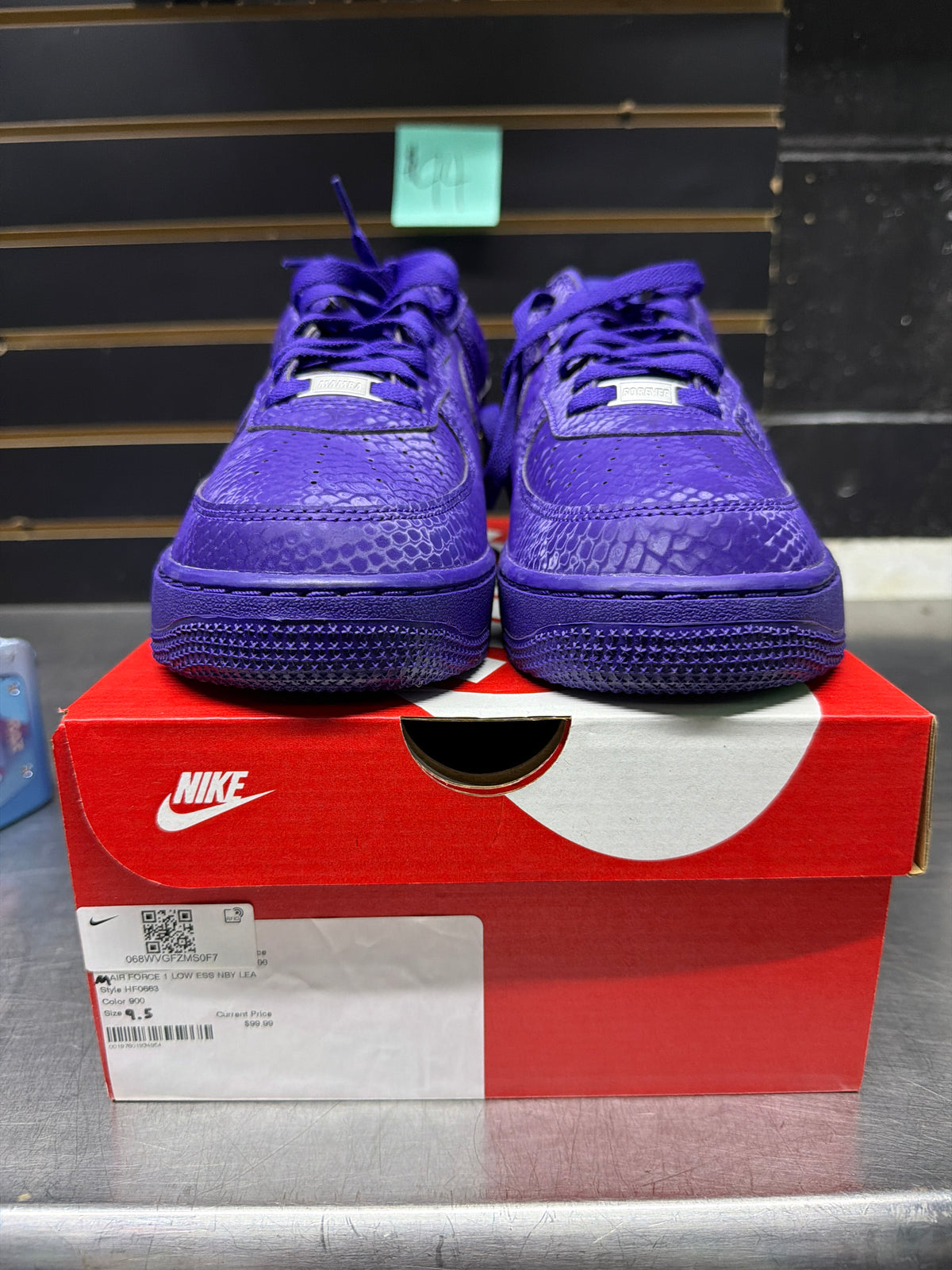 Nike Air Force 1 Low Kobe Bryant Court Purple Size 9.5