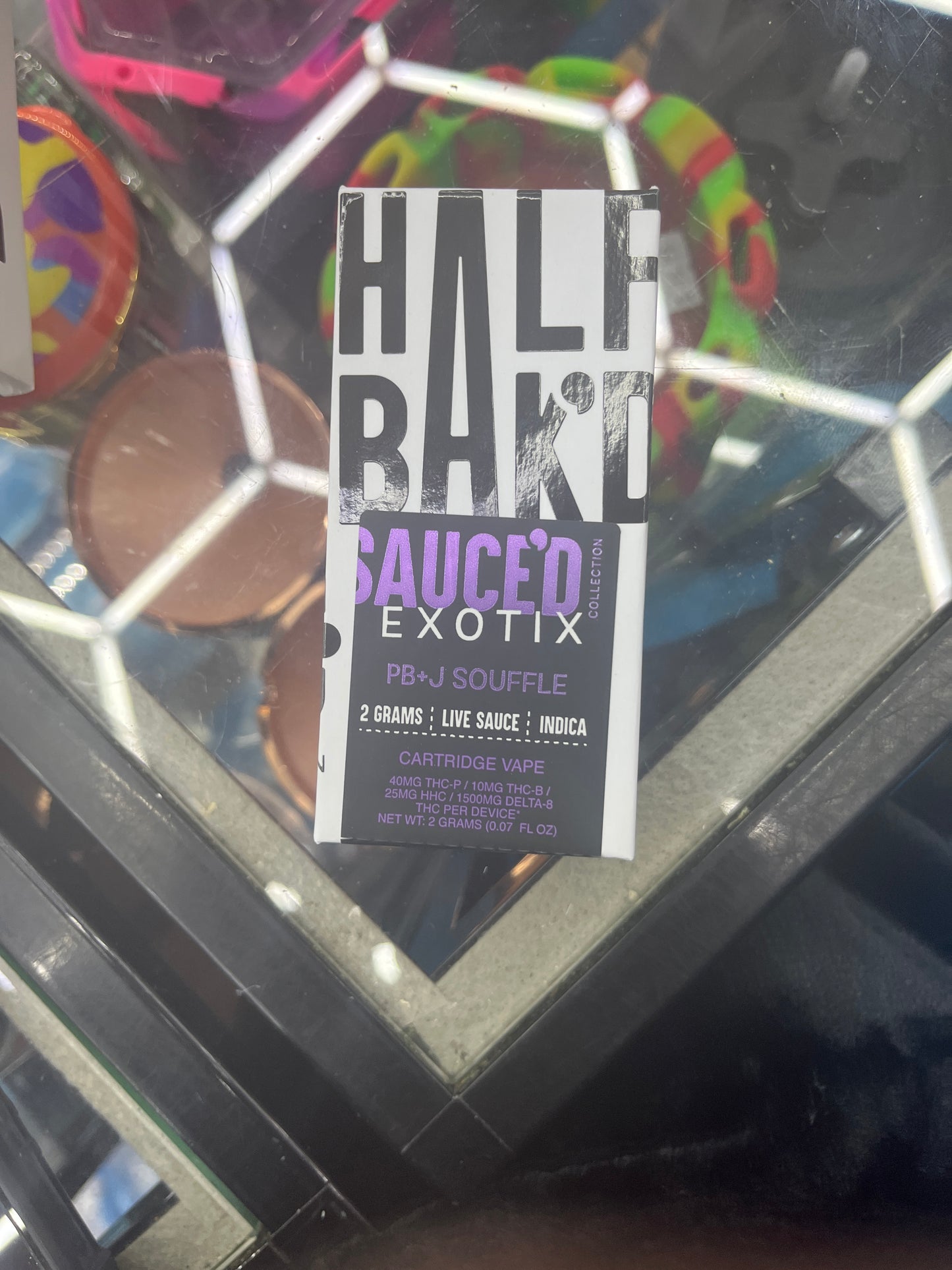 Half bakd 2g live sauce cartridge pb&j soufflé