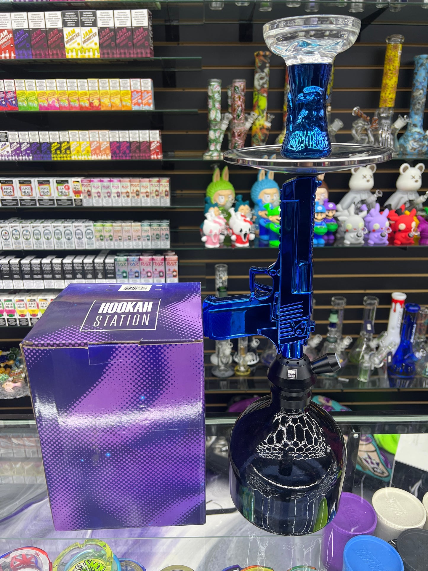 Gun hookah station blue