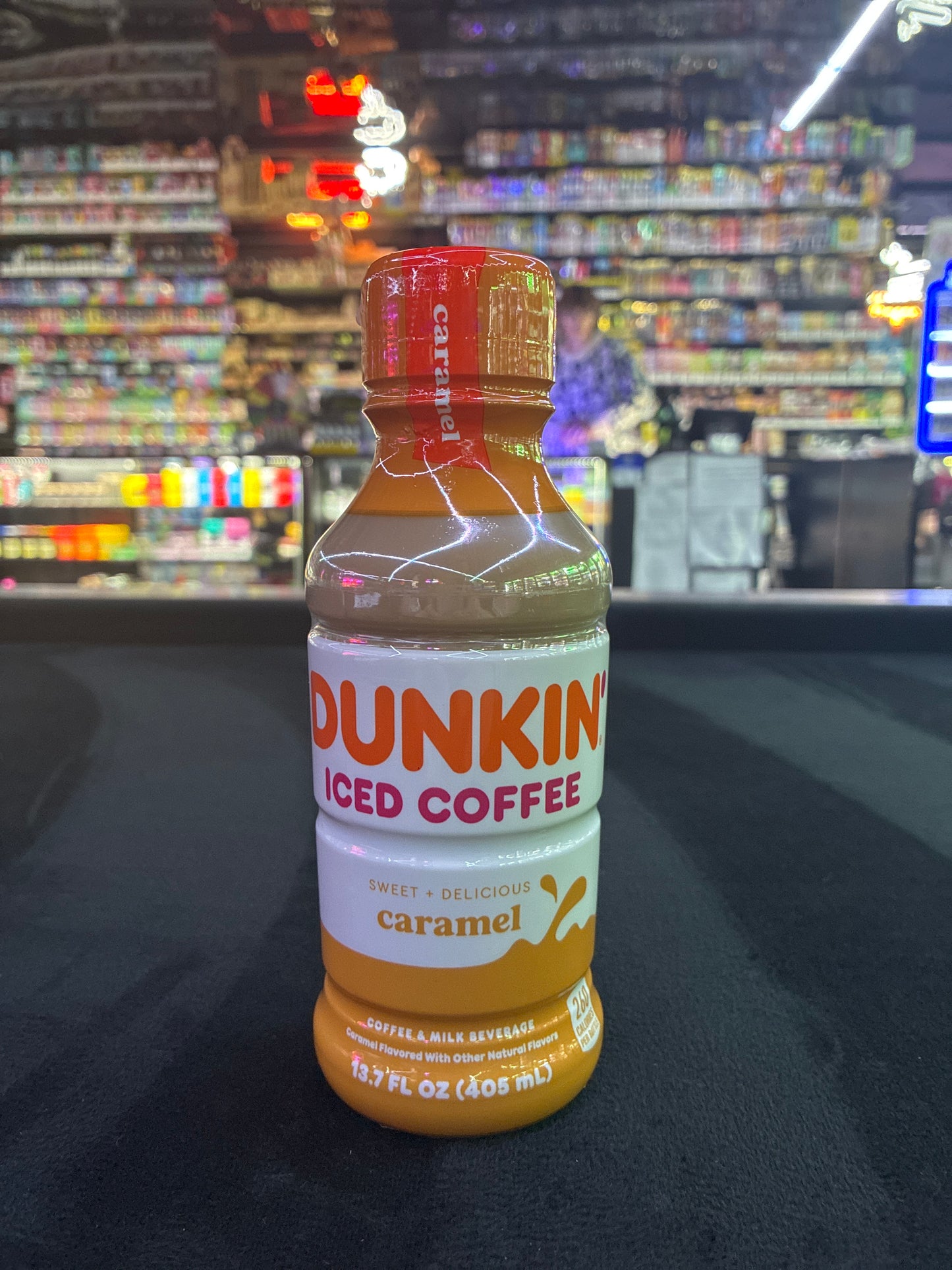 Dunkin iced coffee caramel 13.7oz
