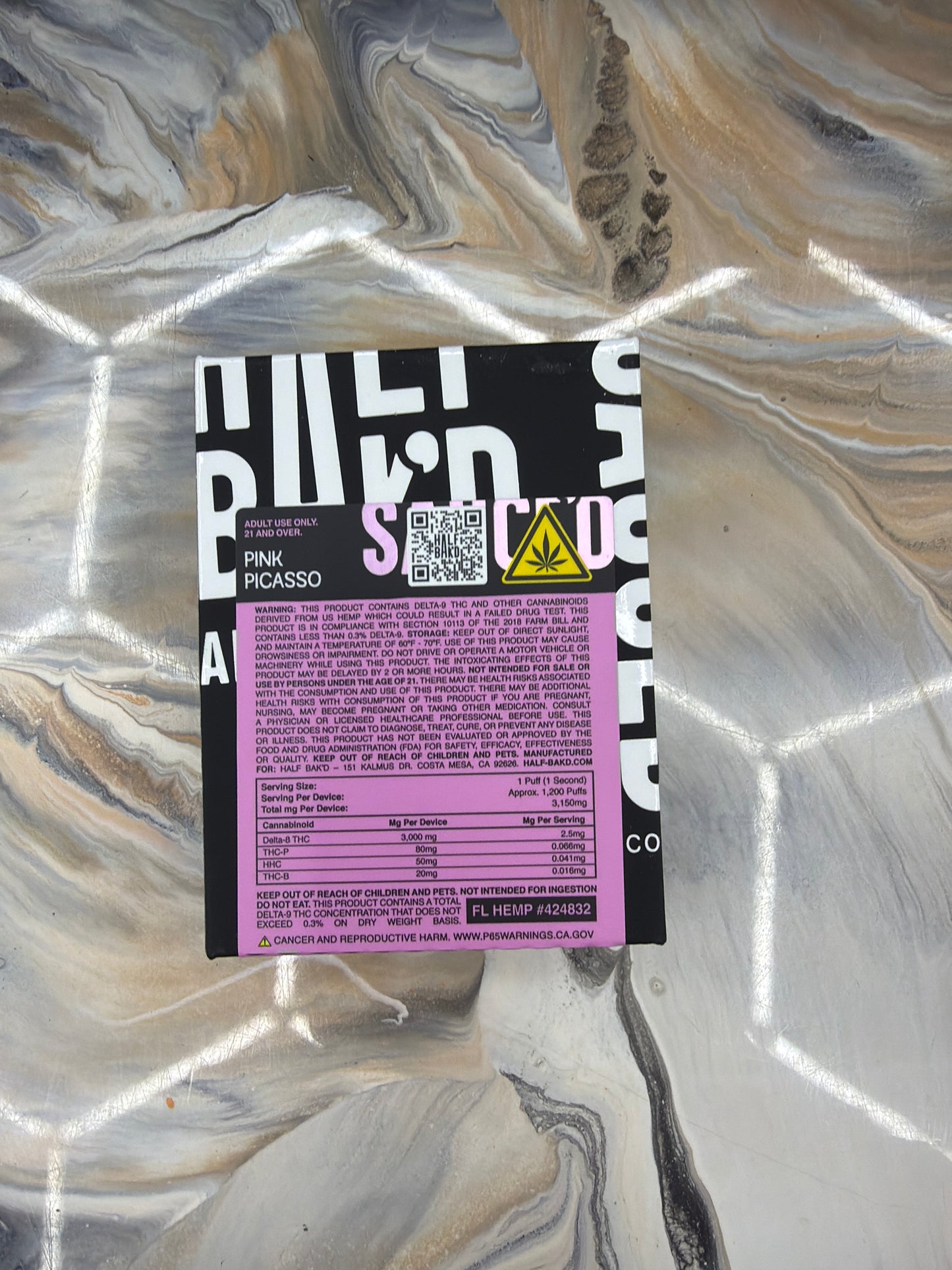Half bakd 4g Sauce’d Disposable Pink Picasso hybrid