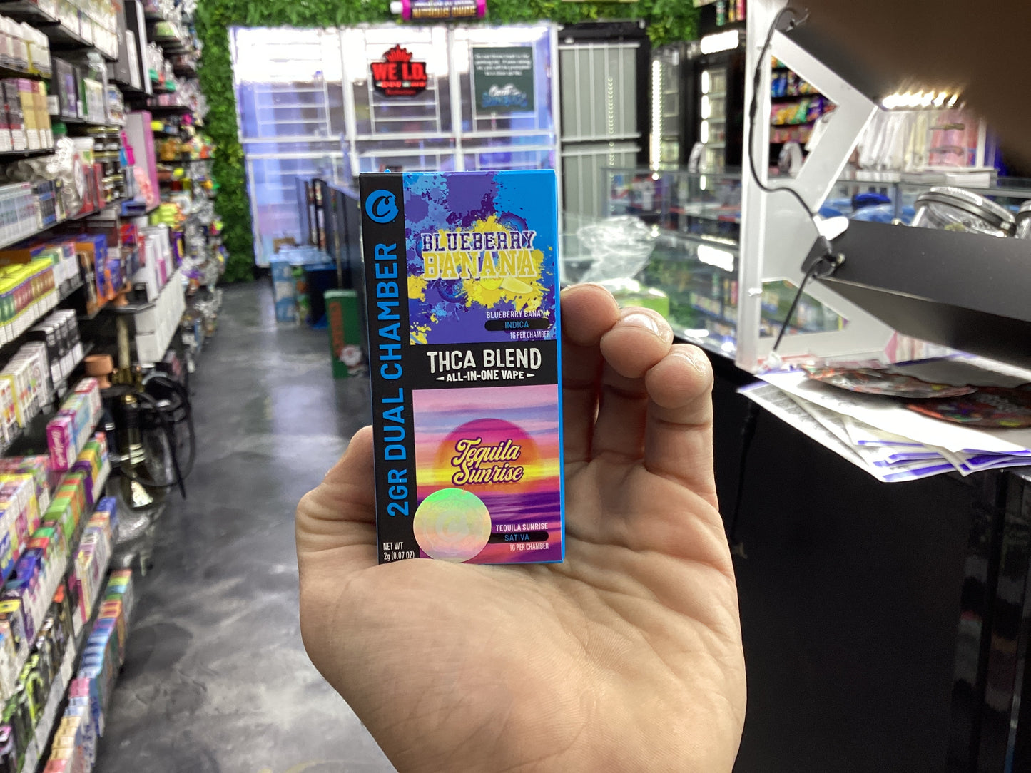 Cookies dual chamber 2g all in one vape blueberry banana/ tequila sunrise