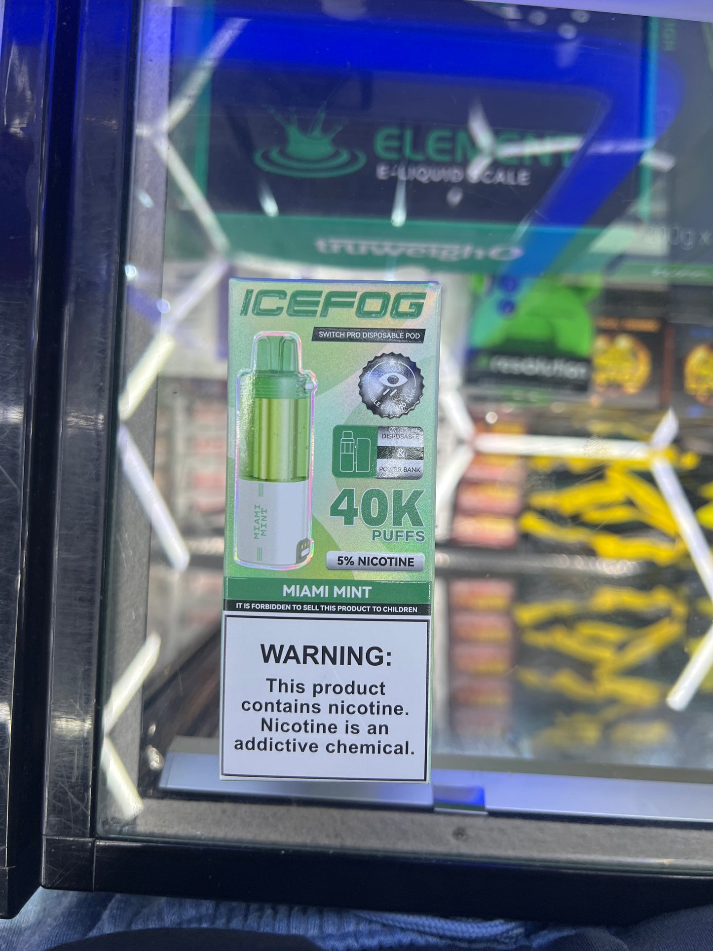 IceFogger switch pro disposable pod 40k puffs miami mint