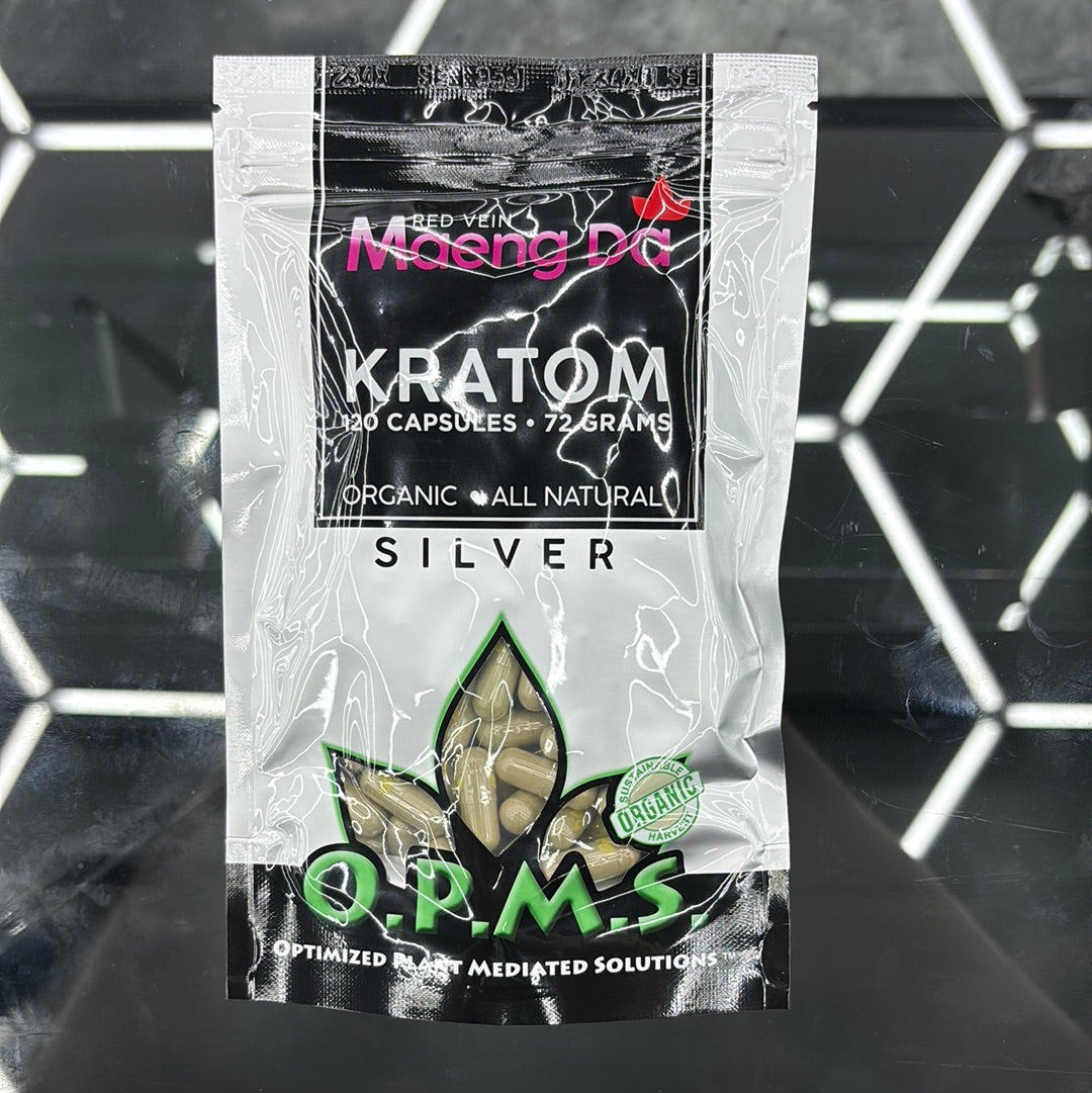 Opms maeng da kratom 120cap silver